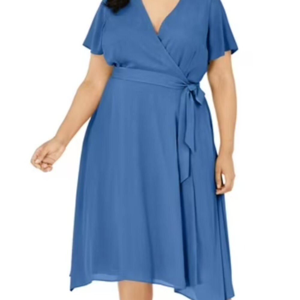 Alfani High Low Blue Dress